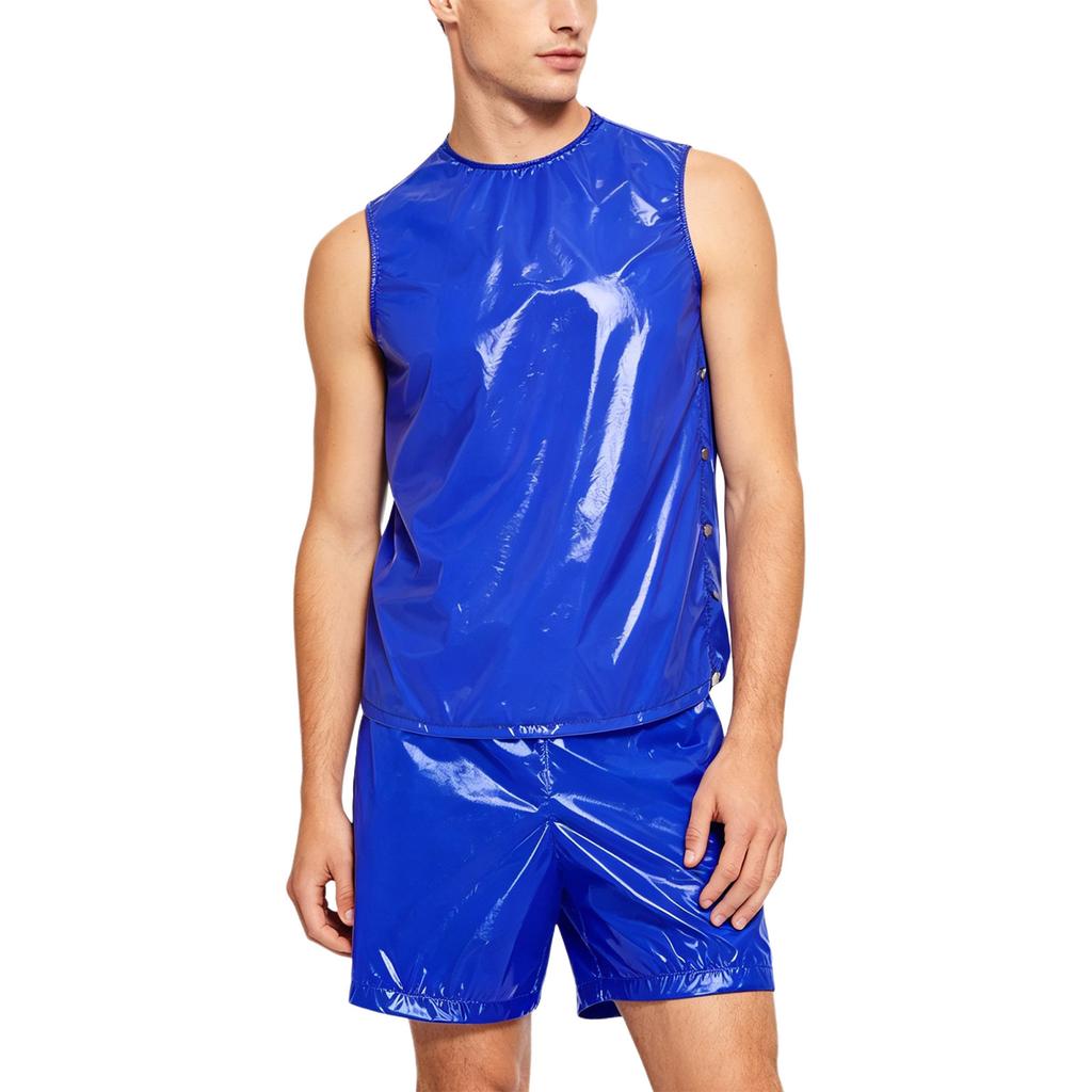 Traje de Sudoración Impermeable para Hombre S-3XL Top sin Mangas y Boxer con Cierre Lateral Ropa Deportiva Adaptativa para el Cuidado de Personas con Discapacidad