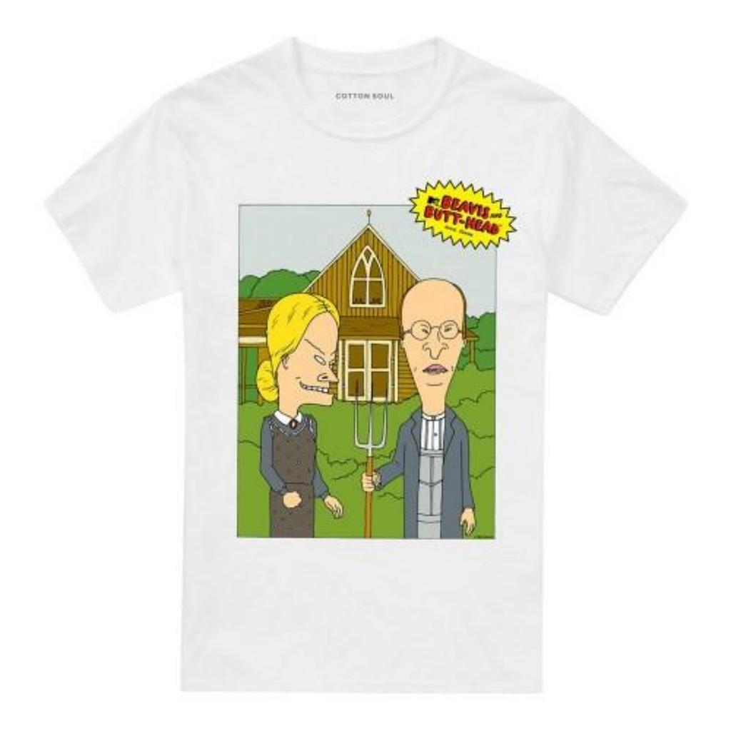 Beavis & Butthead Unisex Erwachsenen American Gothic T-Shirt