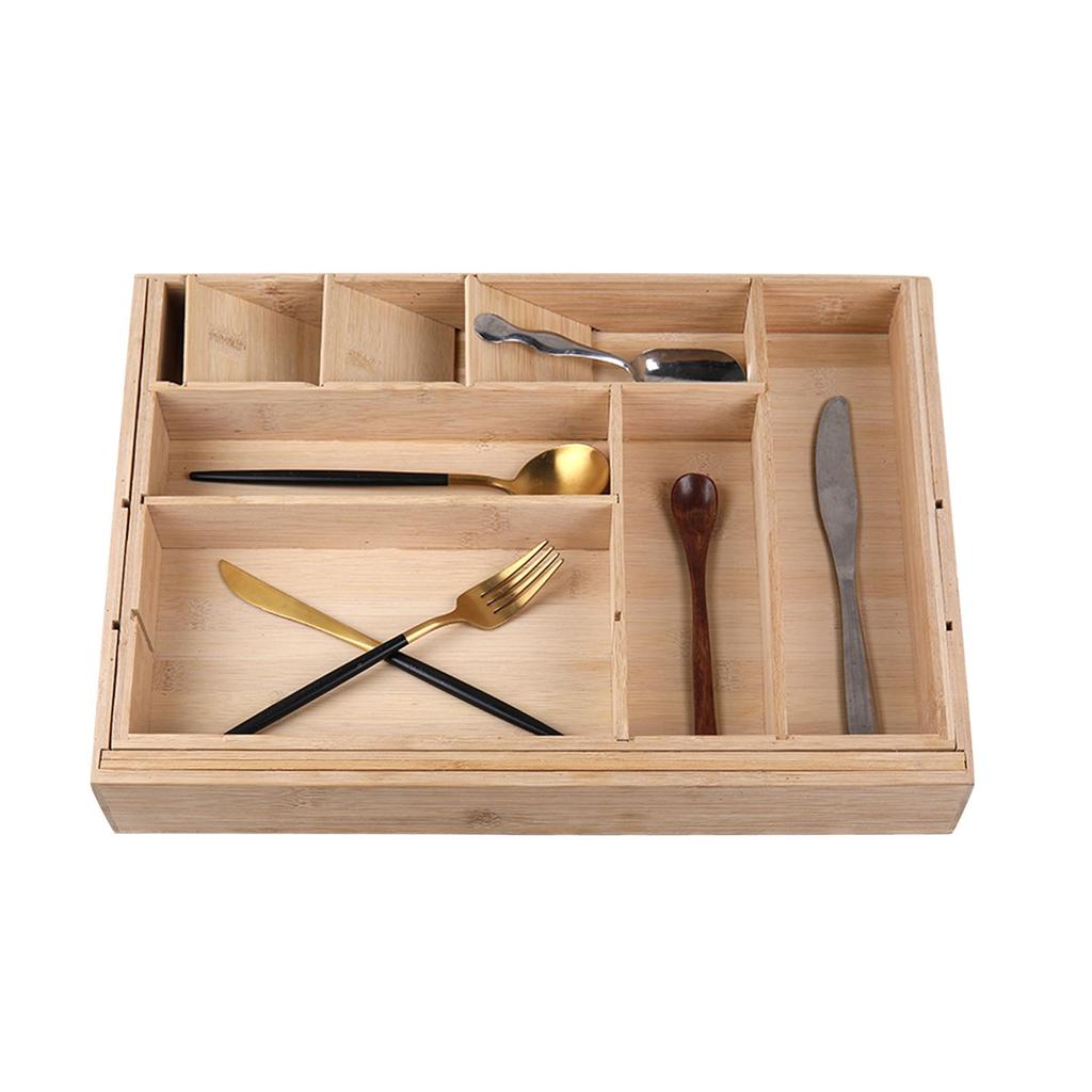 Silverware Drawer Organizer Bamboo Expandable Cutlery Tray Rack-buy at a low prices on Joom e-commerce platform