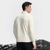 Fila Explorer Hochwertiges Lässiges Sport Klassisches Bequemes Weiches Gestricktes Warmes Langarm-T-Shirt Herren Oberteile Tau-Weiß A11M547203FIV