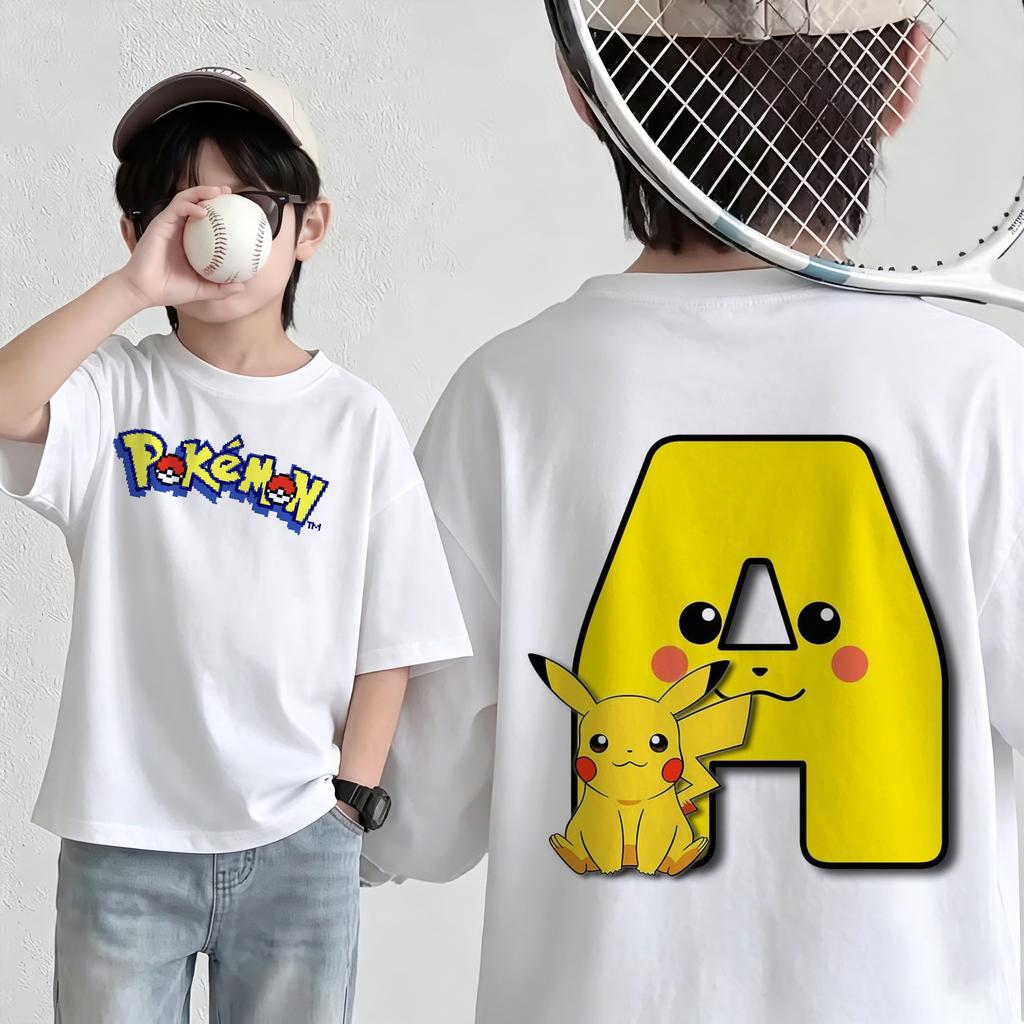 New summer Pokémon Tshirt casual printed shortsleeved shirt fashionable street style top suitable for both men and women