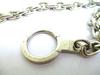 Autentyczny metalowy łańcuszek do portfela LOUIS VUITTON w kolorze srebrnym Chaine Anneau Cle #a996 Odnowiony
