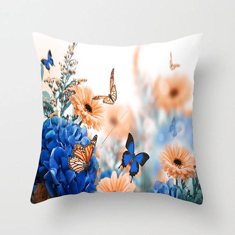 Butterfly Pattern Cushion Cover 45*45cm Seat Decorative Pillow Car Home Sofa Bed