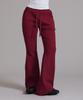 LIKE THE MOST Waffle Bootcut Elastic Pants_Wine
