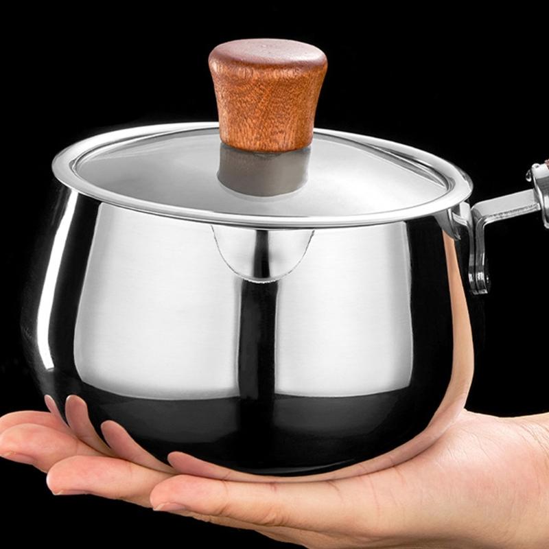 316Stainless Steel Small Pots Multipurpose Cooking Pots Saucepan with Lid Soup Pots Suitable for Cooking Soup Making