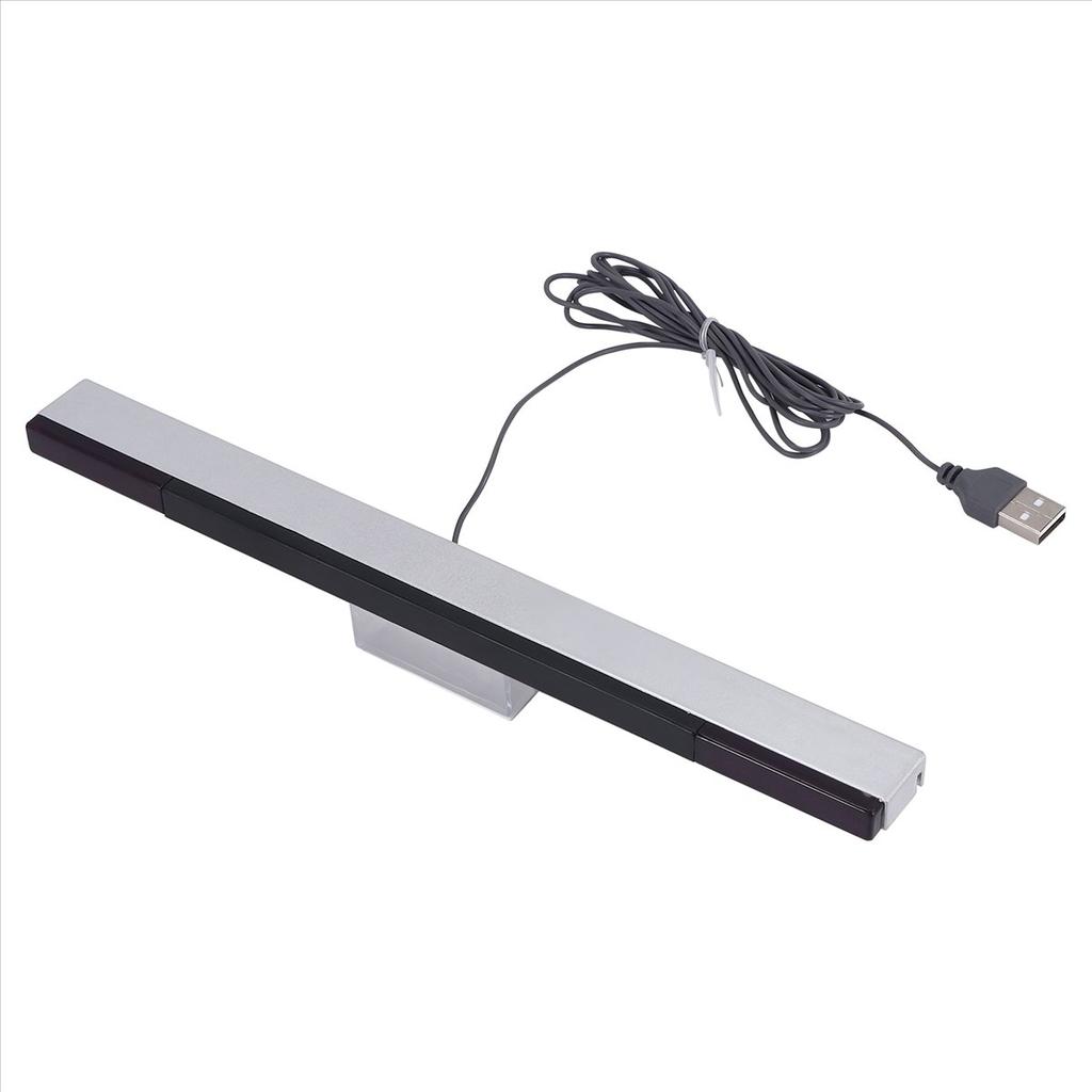 AS62 Spielzubehör für Wii Sensorleiste Kabelgebundene Empfänger IR-Signalstrahl USB-Stecker Ersatz-Sensorleisten-Empfänger für WII/WIIU