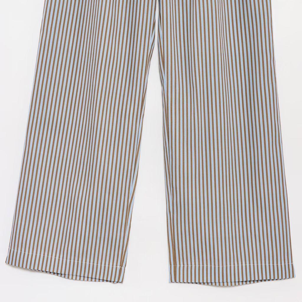 ZA Women's Summer 2025 Retro Striped Halter Neck Vest and Straight Leg Pants Set