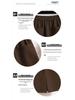 Women's Solid Color Half-Skirt with Pockets and Back Slit - Spring/Autumn Stylish, Elastic Waist, Mid-Length, Mature Style
