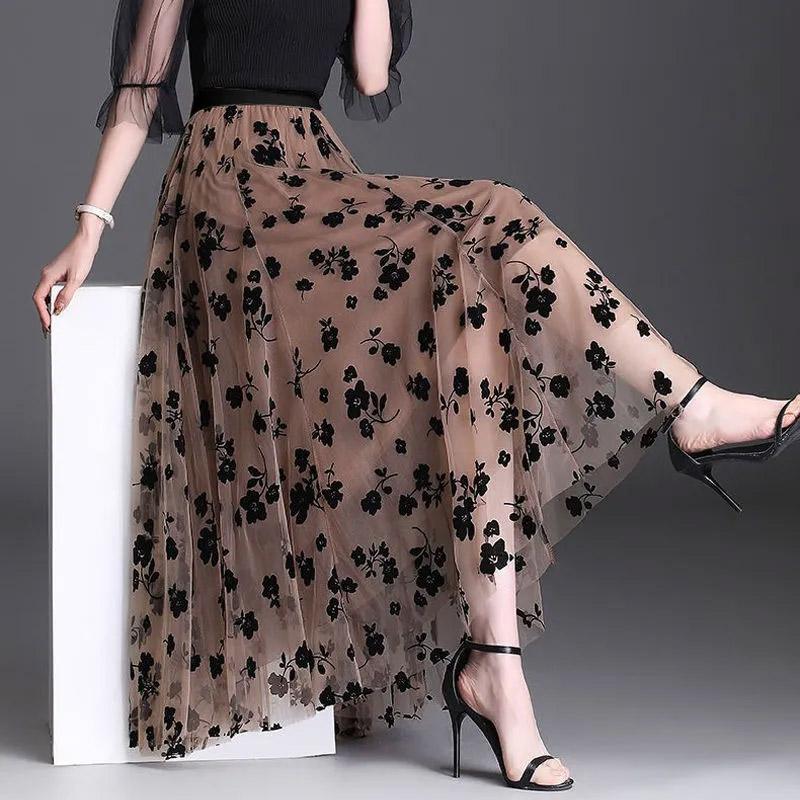 Skirt Women Summer Casual Versatile Elastic High Waist Loose Bustier Skirt Oversize Stretchy Slim Dresses