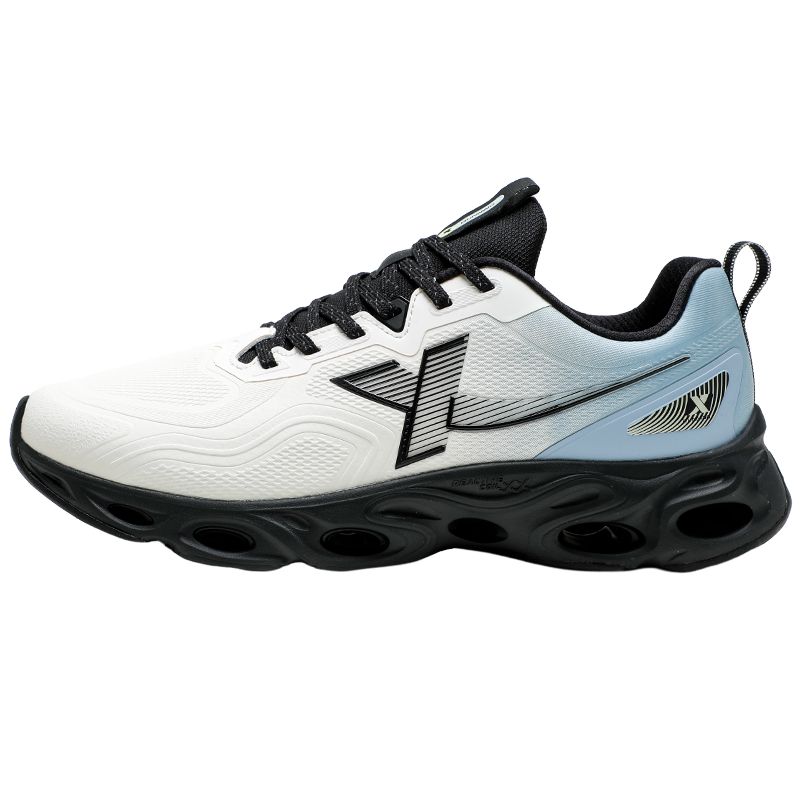 Xtep Sports Fashion Comfortable Shock Absorbing Wear Resistant Waterproof Low Top Casual Running Shoes Men sneaker White Blue 876419110036-2 39