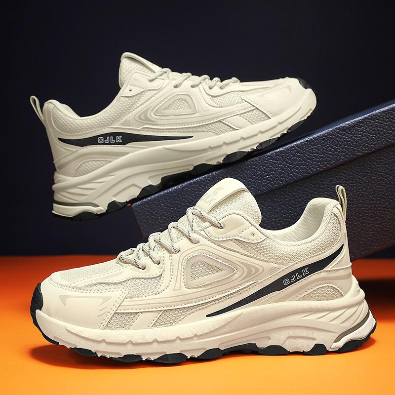 Men's shoes new autumn mesh sports casual versatile youth running platform dad shoes