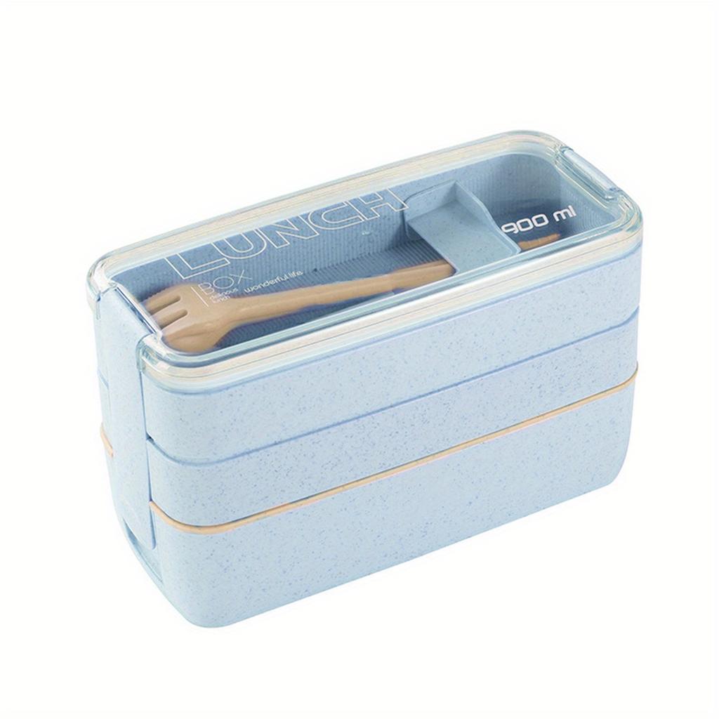 1 Set 3-in-1 Bento Box Set - Microwave And Dishwasher Safe Lunch Box With Dividers And Utensils - Perfect For School, Travel, And Snacks