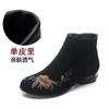 Short Boots Autumn and Winter Women's 2025 New Han Element Wool Surface Embroidery Ethnic Style Warm and Versatile Going Out Elegant National Sty