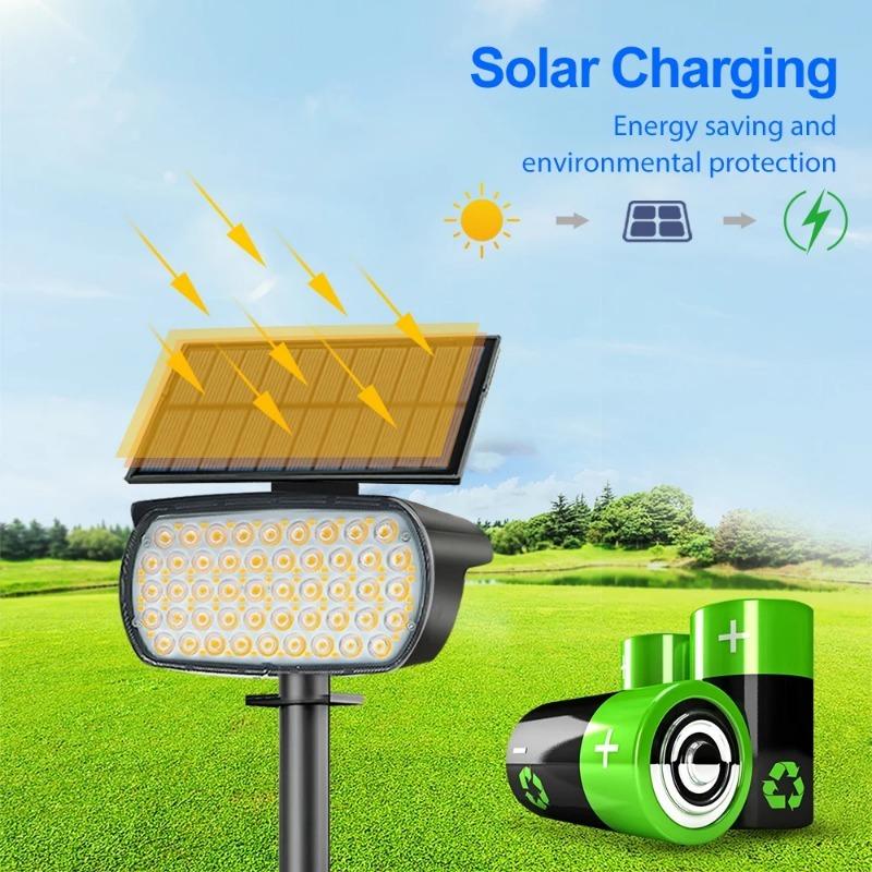 Waterproof Solar Garden Lights 23 LEDs Dual-Purpose Spotlights Outdoor Landscape Lights IP65 Dimmable 8pack Pathway Patio Yard