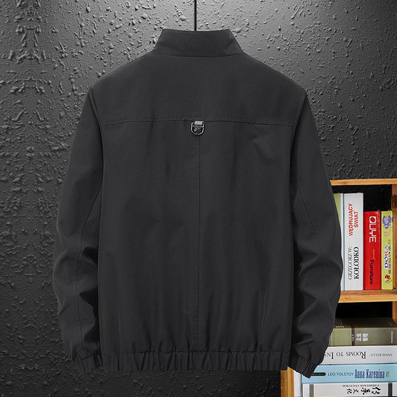 Autumn Men's Jackets Plus Fat Men's Work Clothes Loose Casual Large Size Jackets for Young and Middle-aged People Trendy Coats