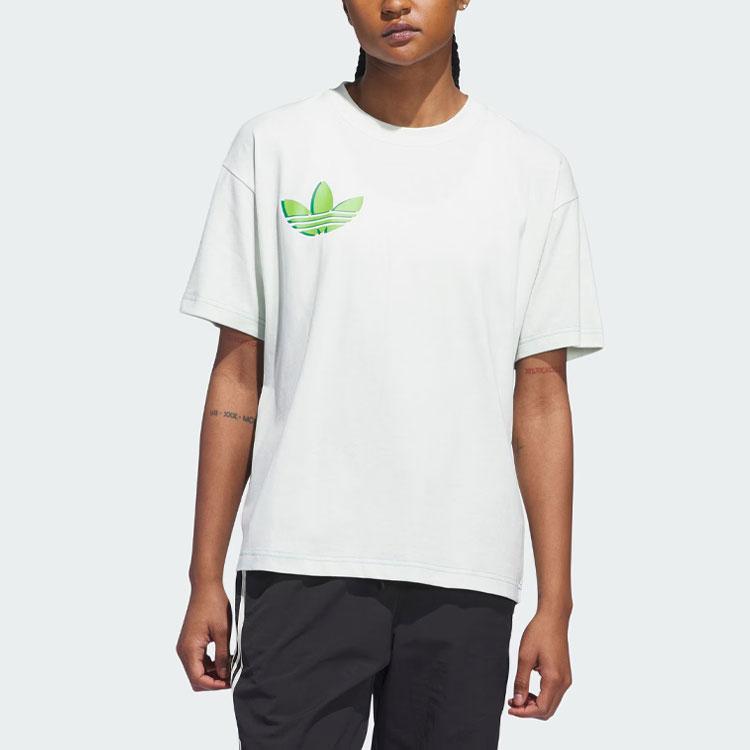 Adidas Originals Hoop York City Sports Short Sleeve T-Shirt Unisex Tops Green IT4988