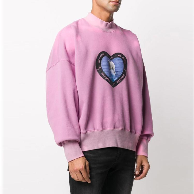We11done Thermo Sensitive Polar Bear Sweatshirt Pink Unisex Tops WD-TS8-20-104-U-PK