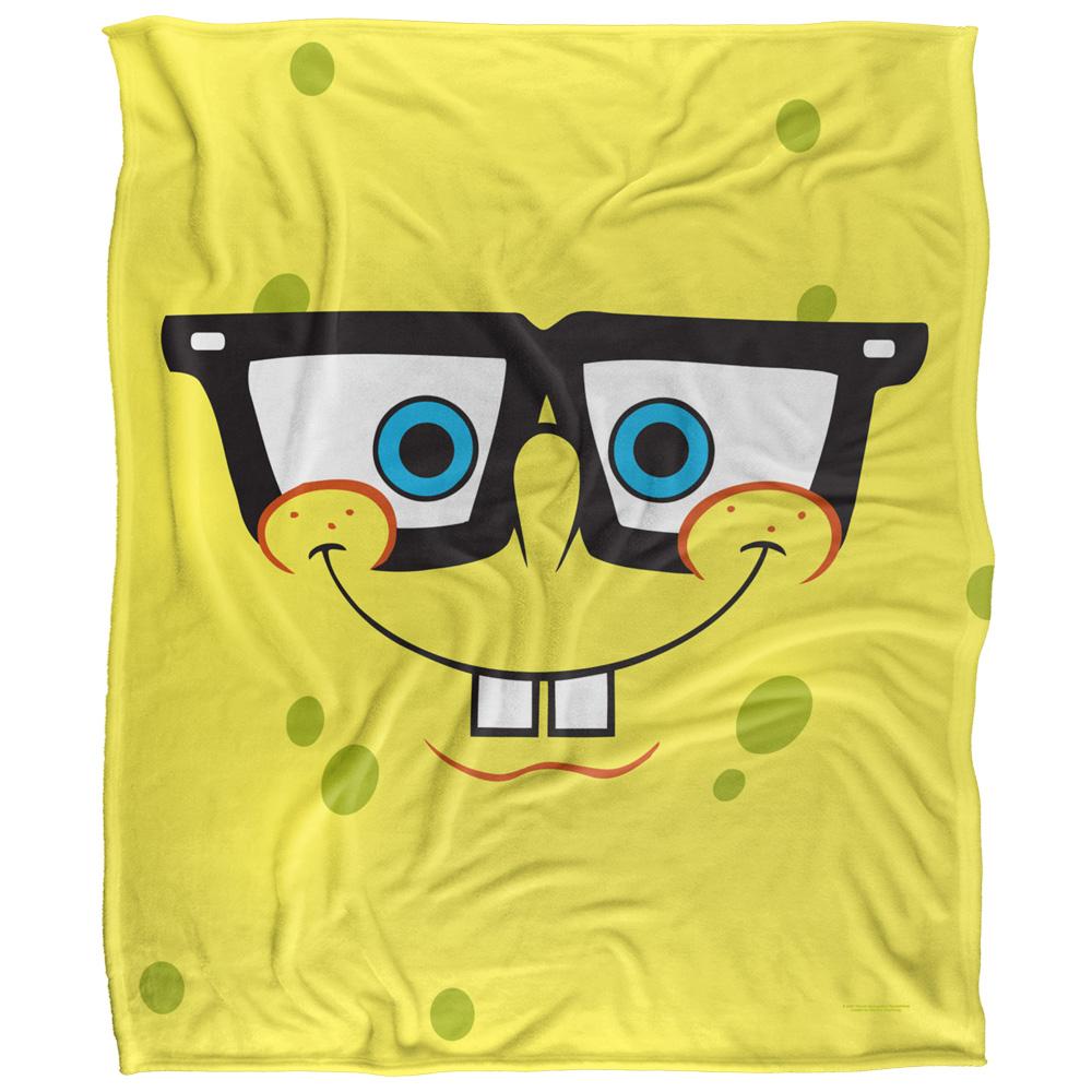SpongeBob SquarePants Silky Winking Face Supersoft Blanket