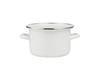 Simple Smooth Enamel Pot 16cm 2.1L Cream