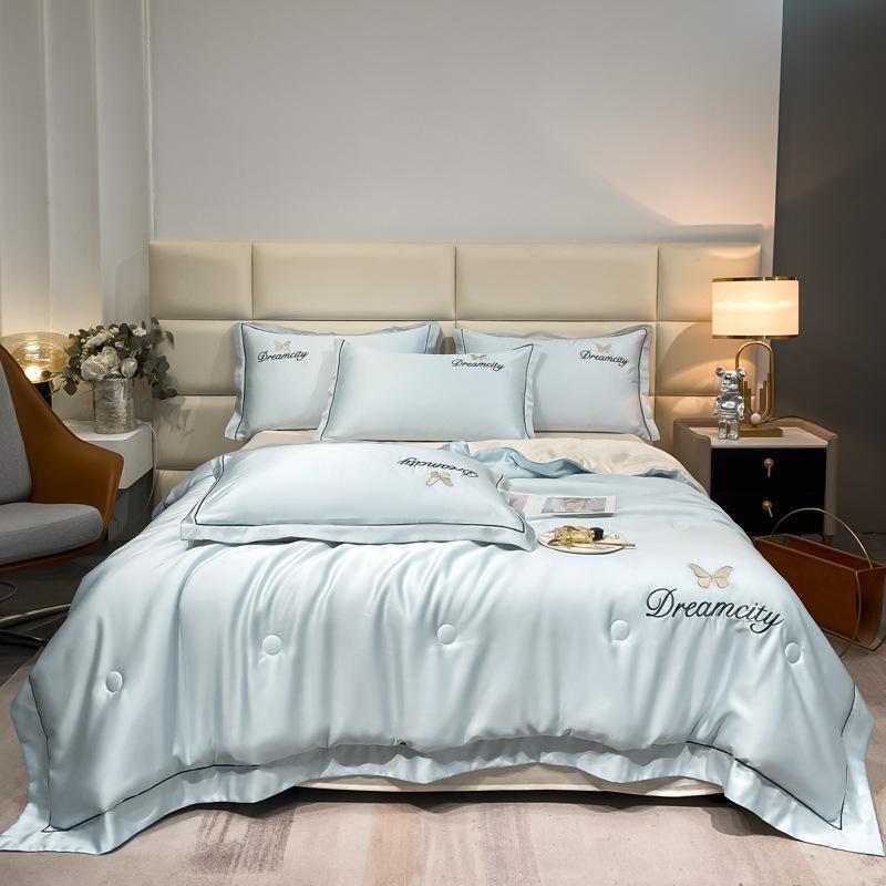 Letnia cienka kołdra miękka kołdra klimatyzacyjna kołdra czterosezonowa koc podwójny chłodzący pościel kołdry 150 kołdra na pojedyncze łóżko