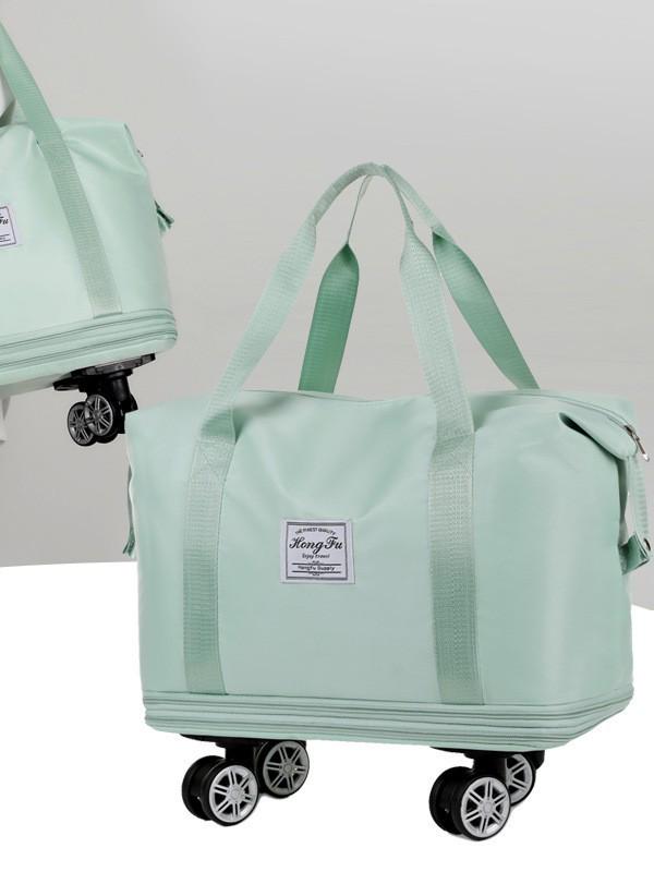 Large Capacity Multi-Functional Travel Bag with Universal Wheels and Luggage Handle Attachment