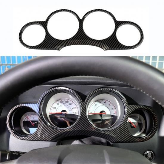 Kohlefaser Armaturenbrett-Cluster-Rahmen Dekorabdeckung Zierleiste Für Dodge Challenger 2009-14