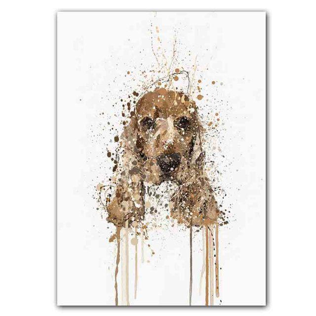 Neue Nordic Abstrakte Tier Poster Wand Malerei Abstrakte Splash Tinte Kunst Leinwand Malerei Wohnzimmer Korridor Hause Dekoration Wandbild Kein Rahmen