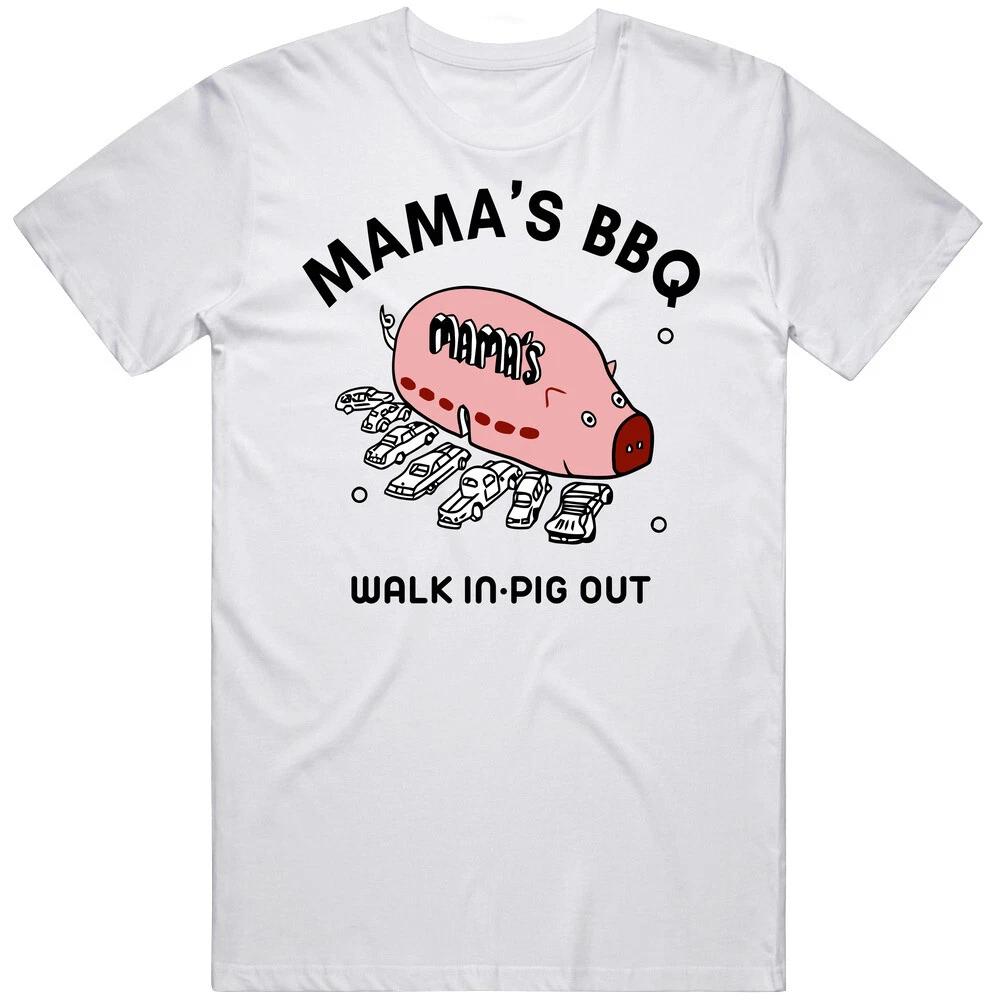 

Mama s Bbq Walk In Pig Out Iasip T Shirt XL