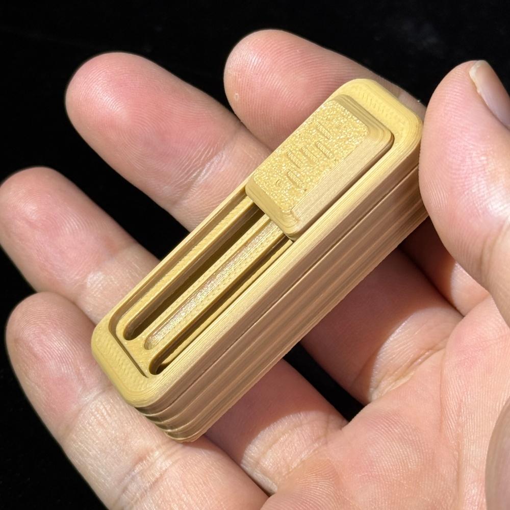 Creative 3D Printing process EDC Fidget Slider Push Card Stress Reliever Office Toy for Adults Anxiety ADHD Exquisite Gift