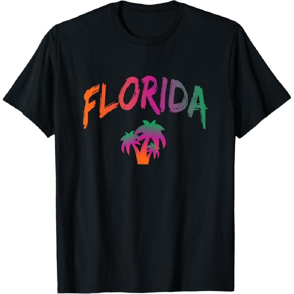 

Florida - The Sunshine State - Tie Dye Text Print - Classic T-Shirt XXXXXL чорний