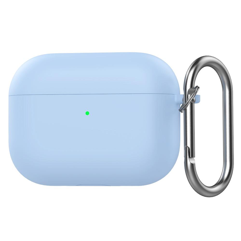Anti-fall Earphone Case with Carabiner Silicone Earbuds Cover Shockproof Anti Scratch Charging Box Shell for AirPods Pro 3