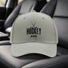 Eishockey Sportdruck Verstellbare Schwarze Baseballkappe Unisex Dad Hat für Reisen Partys Geburtstage Feiertage