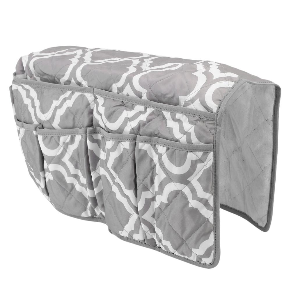 Sofa Armrest Organizer 14 Pockets Armchair Caddy TV Remote Control Holder for Recliner Couch Grey