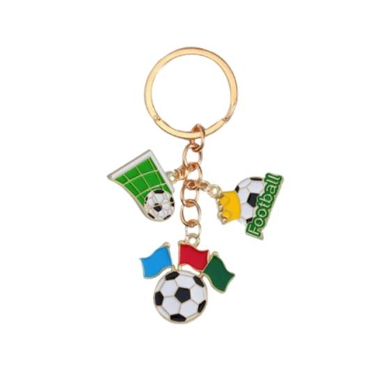 Football Peripheral Keychain, Football Jersey Keychain with Enamel Color, Lightweight Portable Sports Fan Accessory