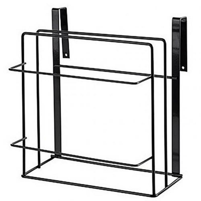 Stainless Steel Double Layer Cabinet Shelf Towel Holder Stand Chopping Board Storage Rack Wall Shelves Hanger
