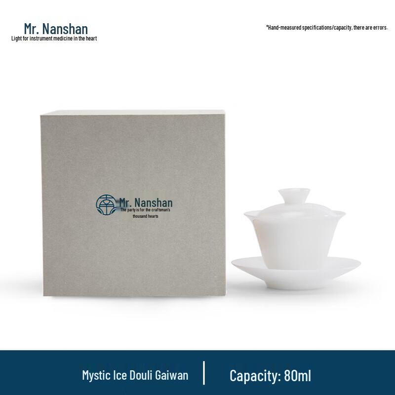 Nanshan Mister Xuanbing Jade Porcelain Gaiwan