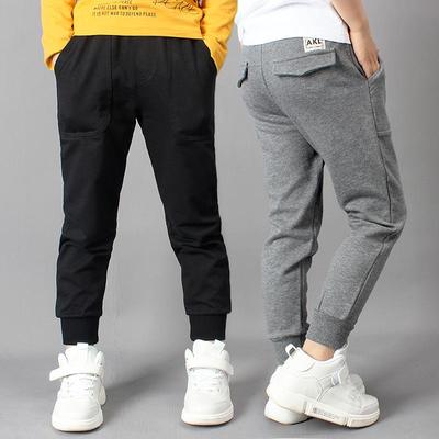 2024 Spring/Autumn Korean Boys' Cotton Sports Pants - Medium/Large Anti-Mosquito Casual Children's Wear