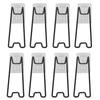 6 Sets 8 Sets Self Transparent Frame Stand Kit for 15-26cm Photo Frames with Iron Plastic for Reliable Support