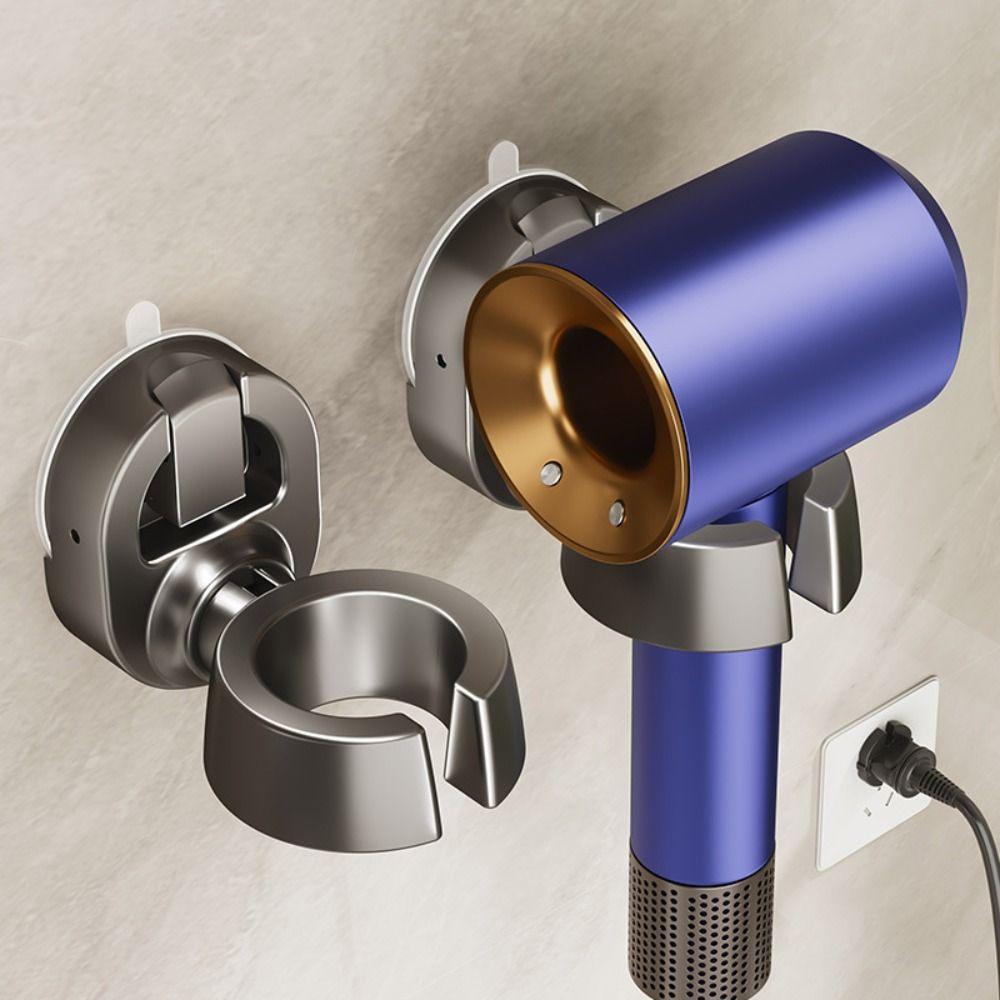 Suction Cup Hair Dry Holder Sturdy Hairdryer Straightener Stand Hair Dryer Storage Rack  Dormitory
