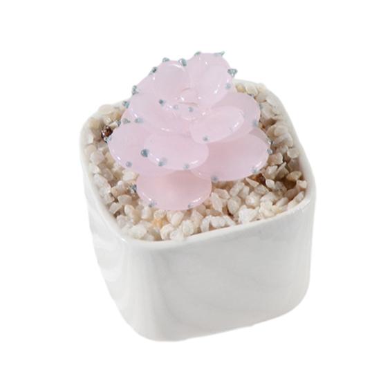 Glazed Succulents Potted Plants Artificial Succulents Mini Maintenance-Free