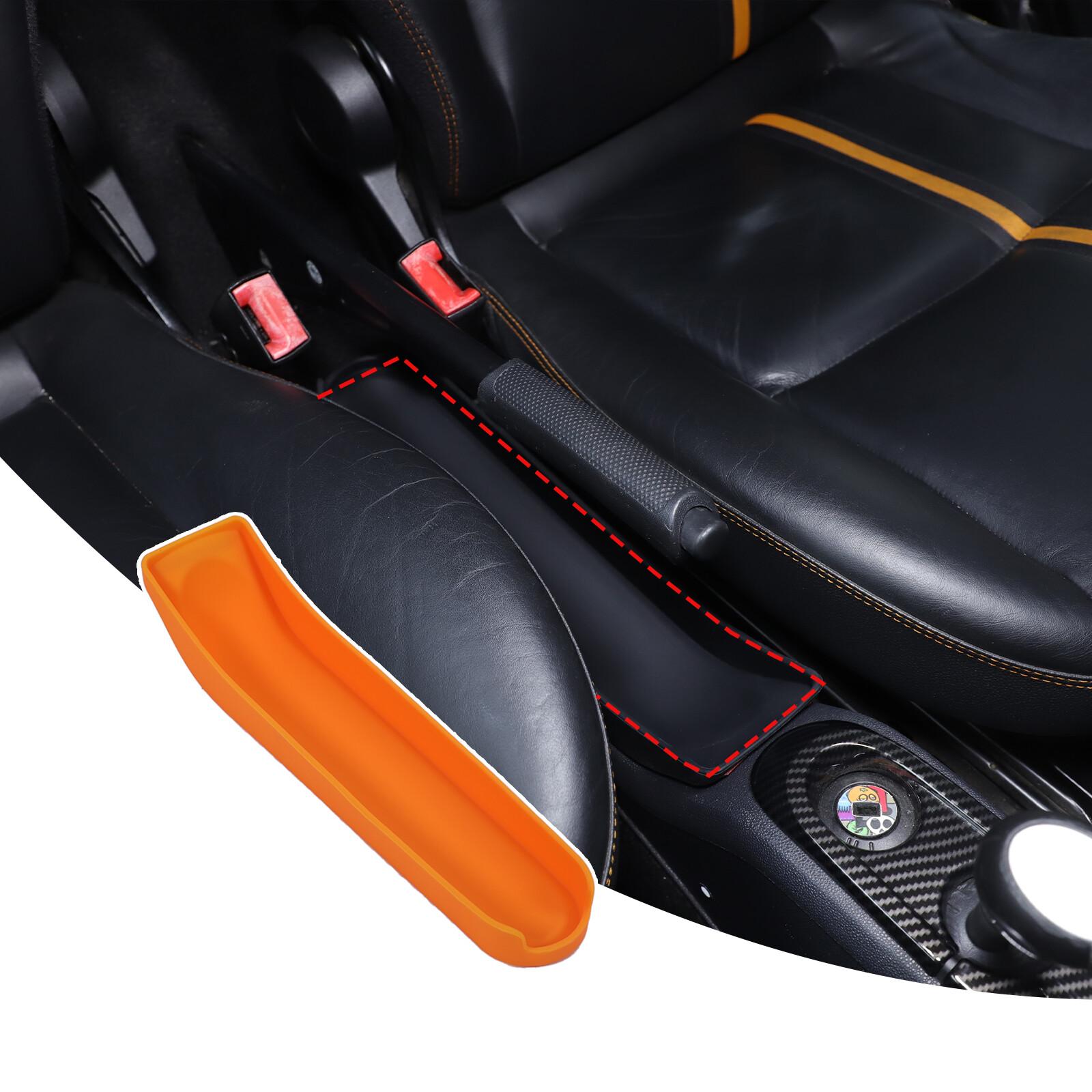 Orange Center Handbrake Storage Box Organizer For Benz Smart Fortwo 451 2009-15