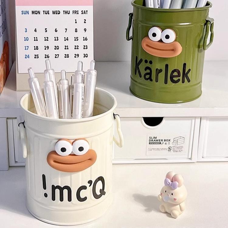 Cartoon Pen Holder Back To School Pencil Holders for Office Study Desktop Accessories Storage Organizer for Pens Erasers Crayons