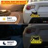 1 Set Reflective Car Sticker Waterproof Vinyl Reflective Sticker Novelty Warning Decal  Road Safety