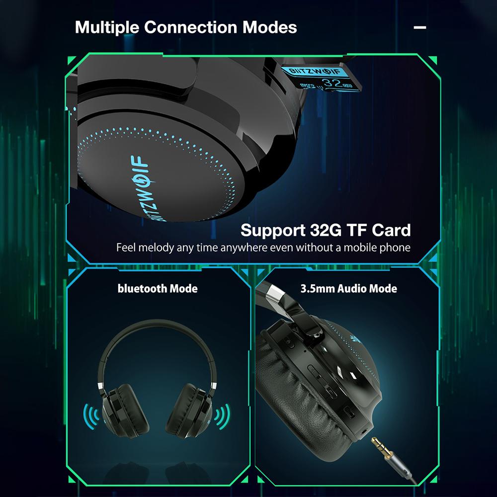 Buy Blitzwolf HP0 Pro wireless gaming headphones with noise reduction and a  3.5mm input jack at affordable prices — free shipping, real reviews with  photos — Joom