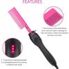 Hair Straightener Hot Comb Anti-Scald Beard Straightening And Curling Iron Portable Electric Press Comb For Wigs&Beard Heat Comb