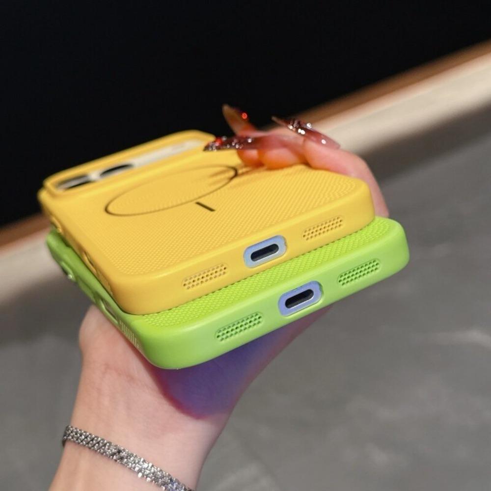 High End Cooling Heat Dissipation Magnetic Phone Case For IPhone 17 16 15 14 13 12 Pro Max Plus Breathable Shockproof Back Cover