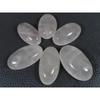300Cts.Natural Pink Rose Quartz Oval Shape Cabachon Loose Gemstone 06Pcs Lot C-2519