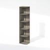 5-Tier Space Saving Corner Storage Display Shelf, Bookshelf, French Oak