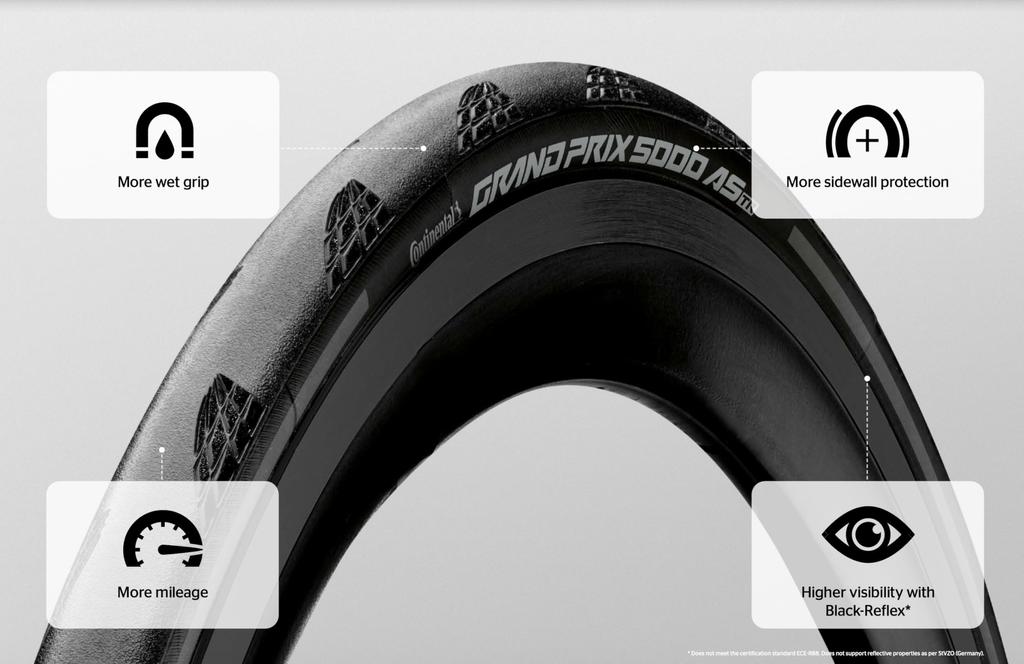 Continental Road Tire Grand Prix 5000AS TR 700x28C Black FB