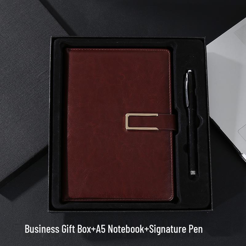 A5 Custom Notebook & Diary Gift Set with Logo Printing and Engraving